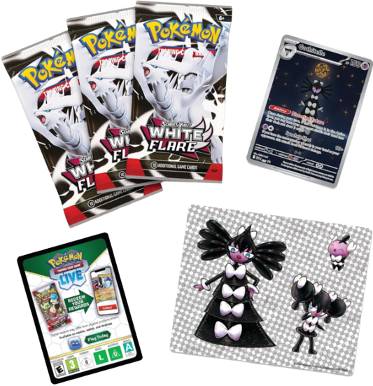 Pokemon TCG - Scarlet & Violet - White Flare - Tech Sticker Collection - Gothitelle Blister Pack