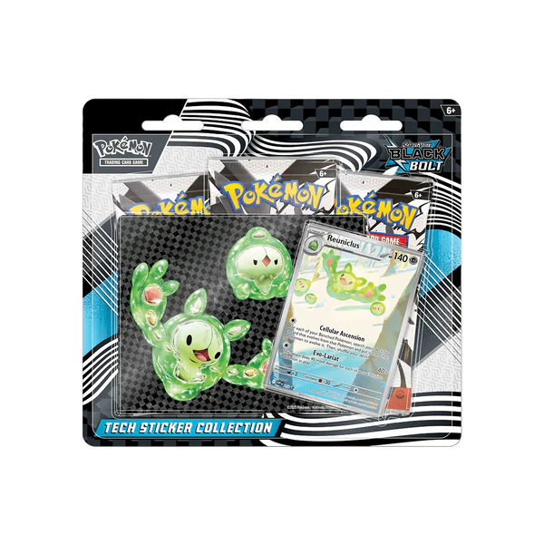 Pokemon TCG - Scarlet & Violet - Black Bolt - Tech Sticker Collection - Reuniclus Blister Pack