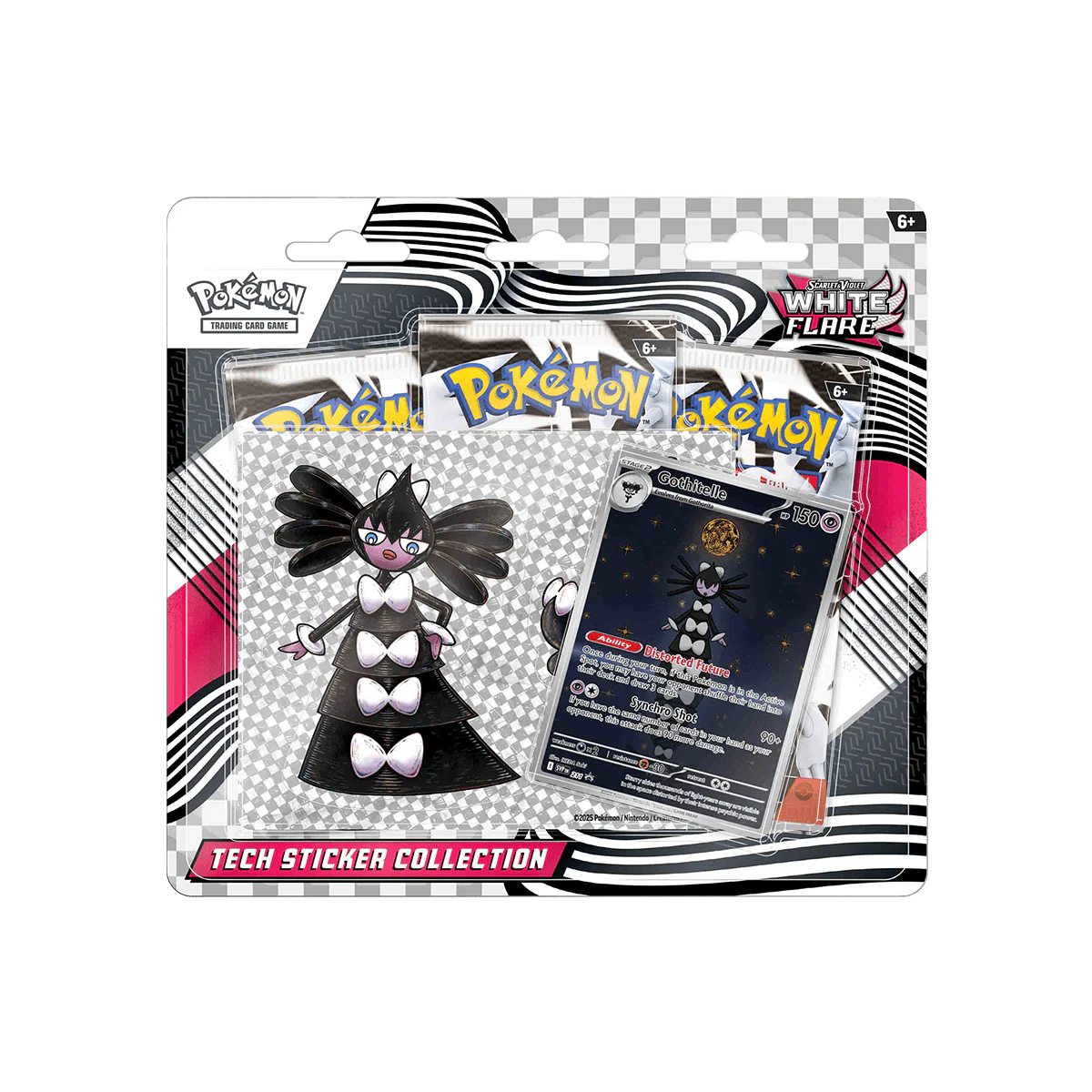 Pokemon TCG - Scarlet & Violet - White Flare - Tech Sticker Collection - Gothitelle Blister Pack
