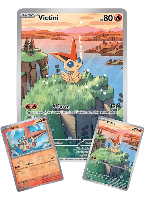 Pokemon TCG - Scarlet & Violet - Black Bolt & White Flare - Unova Victini Illustration Collection Box