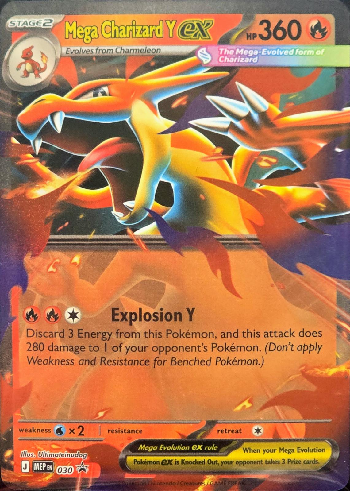 Mega Charizard Y EX - Phantasmal Flames - 030 - Black Star Promo