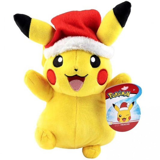Pokemon 8" Holiday Plush - Pikachu with Santa Hat