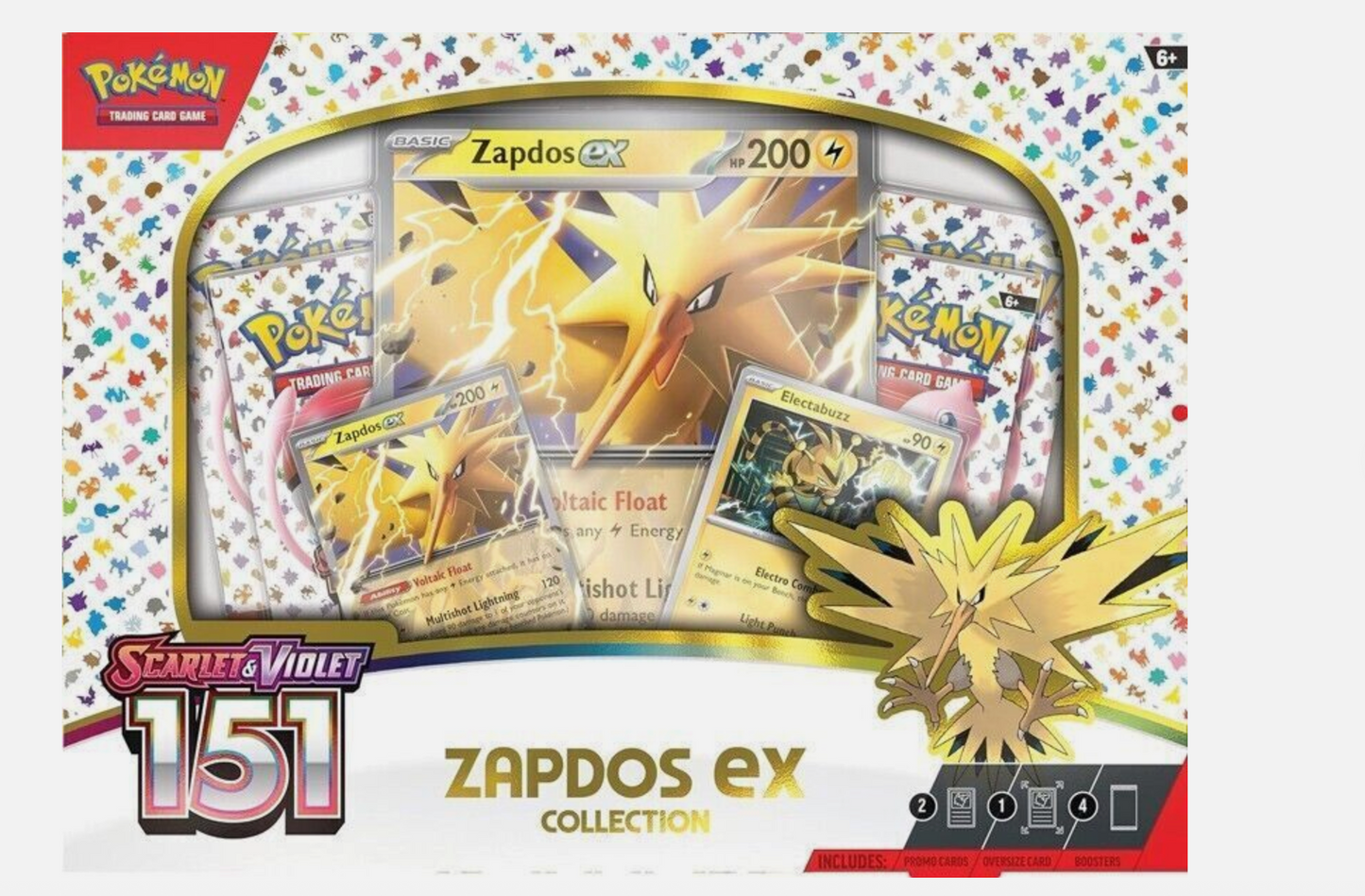 Pokémon TCG - Scarlet & Violet - 151 - Zapdos EX Collection Box - English