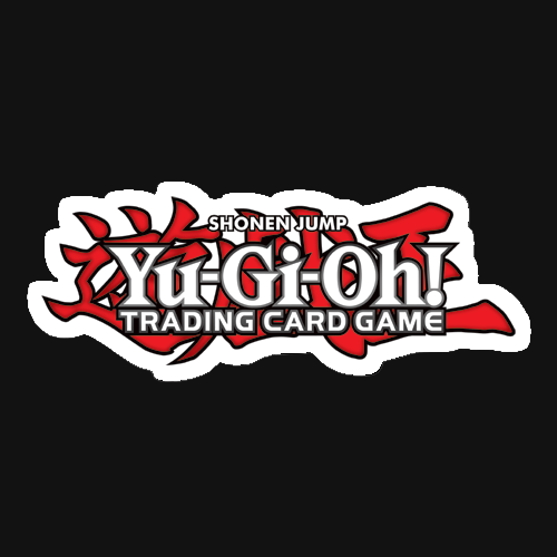 Yu-Gi-Oh! Trading Card Game logo with red and black design on a white background
